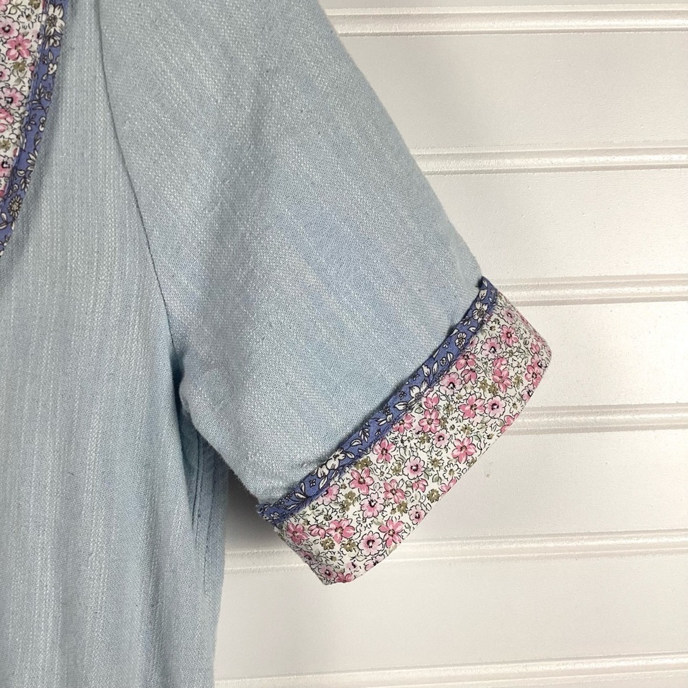 Zara NWT Girls YOKE DETAIL Floral PATCHWORK Jumpsuit Size S(13-14years old) - Picture 4 of 9